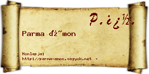 Parma Ámon névjegykártya